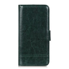 Leather Case Stands Flip Cover L05 Holder for Samsung Galaxy M01 Core Green