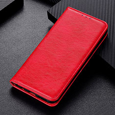 Leather Case Stands Flip Cover L05 Holder for Samsung Galaxy M21 Red