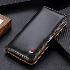 Leather Case Stands Flip Cover L05 Holder for Samsung Galaxy M51 Black