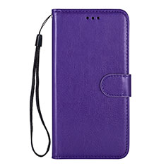 Leather Case Stands Flip Cover L05 Holder for Samsung Galaxy S20 Purple