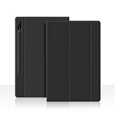 Leather Case Stands Flip Cover L05 Holder for Samsung Galaxy Tab S7 4G 11 SM-T875 Black
