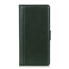 Leather Case Stands Flip Cover L05 Holder for Xiaomi Mi 10 Lite Green