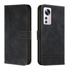 Leather Case Stands Flip Cover L05 Holder for Xiaomi Mi 12 Pro 5G Black