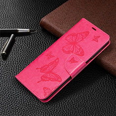 Leather Case Stands Flip Cover L05 Holder for Xiaomi Poco M2 Pro Hot Pink