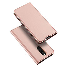 Leather Case Stands Flip Cover L05 Holder for Xiaomi Redmi 8 Rose Gold