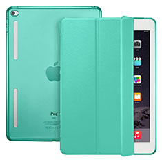 Leather Case Stands Flip Cover L06 for Apple iPad Mini 4 Green