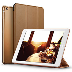 Leather Case Stands Flip Cover L06 for Apple iPad Mini Brown