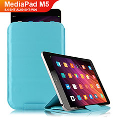 Leather Case Stands Flip Cover L06 for Huawei MediaPad M5 8.4 SHT-AL09 SHT-W09 Sky Blue