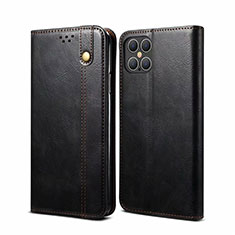 Leather Case Stands Flip Cover L06 Holder for Apple iPhone 12 Pro Black