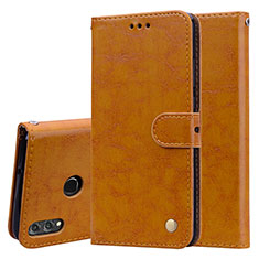 Leather Case Stands Flip Cover L06 Holder for Huawei Honor V10 Lite Orange
