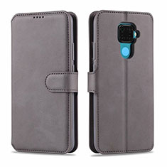 Leather Case Stands Flip Cover L06 Holder for Huawei Mate 30 Lite Gray