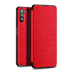 Leather Case Stands Flip Cover L06 Holder for Huawei Mate 40 Lite 5G Red