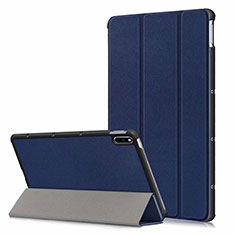 Leather Case Stands Flip Cover L06 Holder for Huawei MatePad 10.4 Blue