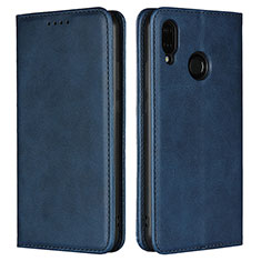 Leather Case Stands Flip Cover L06 Holder for Huawei Nova 3e Blue