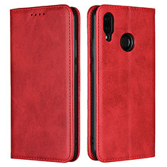 Leather Case Stands Flip Cover L06 Holder for Huawei Nova 3e Red