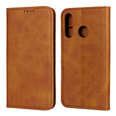 Leather Case Stands Flip Cover L06 Holder for Huawei Nova 4e Orange