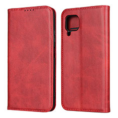 Leather Case Stands Flip Cover L06 Holder for Huawei Nova 6 SE Red