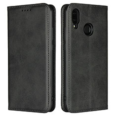 Leather Case Stands Flip Cover L06 Holder for Huawei P20 Lite Black