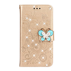 Leather Case Stands Flip Cover L06 Holder for Huawei P30 Gold