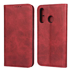 Leather Case Stands Flip Cover L06 Holder for Huawei P30 Lite New Edition Red