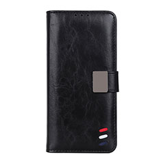 Leather Case Stands Flip Cover L06 Holder for Motorola Moto G 5G Black