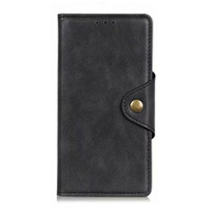 Leather Case Stands Flip Cover L06 Holder for Oppo Reno4 Z 5G Black