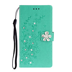 Leather Case Stands Flip Cover L06 Holder for Samsung Galaxy A51 5G Green