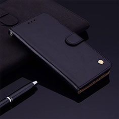 Leather Case Stands Flip Cover L06 Holder for Samsung Galaxy M21s Black