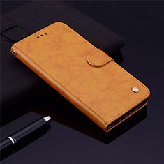 Leather Case Stands Flip Cover L06 Holder for Samsung Galaxy M31 Prime Edition Orange