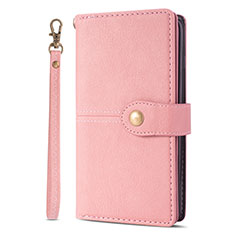 Leather Case Stands Flip Cover L06 Holder for Samsung Galaxy S20 Plus Rose Gold