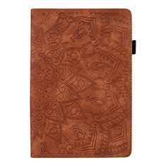 Leather Case Stands Flip Cover L06 Holder for Samsung Galaxy Tab S6 Lite 4G 10.4 SM-P615 Brown