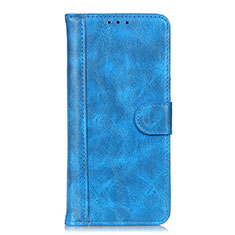 Leather Case Stands Flip Cover L06 Holder for Xiaomi Mi 10T 5G Sky Blue