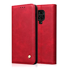 Leather Case Stands Flip Cover L06 Holder for Xiaomi Poco M2 Pro Red