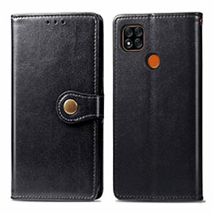 Leather Case Stands Flip Cover L06 Holder for Xiaomi Redmi 10A 4G Black