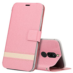 Leather Case Stands Flip Cover L06 Holder for Xiaomi Redmi 8 Pink