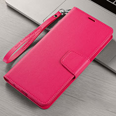 Leather Case Stands Flip Cover L06 Holder for Xiaomi Redmi 8A Hot Pink