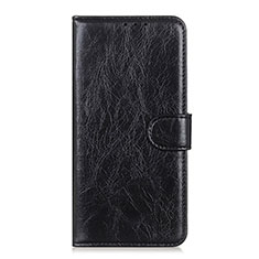 Leather Case Stands Flip Cover L06 Holder for Xiaomi Redmi 9 Prime India Black