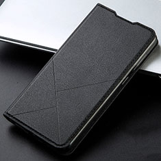 Leather Case Stands Flip Cover L06 Holder for Xiaomi Redmi K30i 5G Black