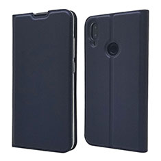 Leather Case Stands Flip Cover L06 Holder for Xiaomi Redmi Note 7 Blue