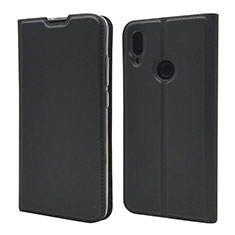 Leather Case Stands Flip Cover L06 Holder for Xiaomi Redmi Note 7 Pro Black