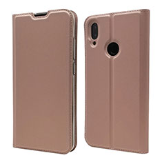 Leather Case Stands Flip Cover L06 Holder for Xiaomi Redmi Note 7 Pro Rose Gold