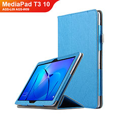 Leather Case Stands Flip Cover L07 for Huawei MediaPad T3 10 AGS-L09 AGS-W09 Sky Blue