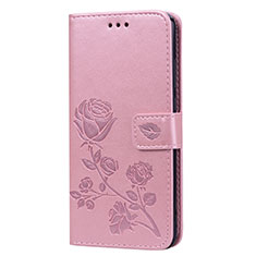 Leather Case Stands Flip Cover L07 Holder for Huawei Honor V10 Lite Rose Gold
