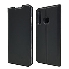 Leather Case Stands Flip Cover L07 Holder for Huawei Nova 4e Black