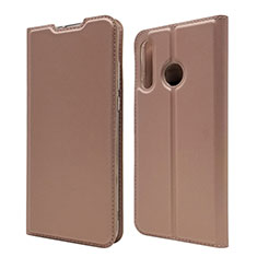 Leather Case Stands Flip Cover L07 Holder for Huawei Nova 4e Rose Gold