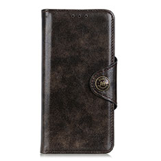 Leather Case Stands Flip Cover L07 Holder for Huawei Nova 8 SE 5G Brown