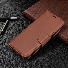 Leather Case Stands Flip Cover L07 Holder for Huawei Nova Lite 3 Plus Brown