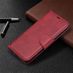 Leather Case Stands Flip Cover L07 Holder for Huawei Nova Lite 3 Plus Red