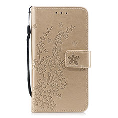 Leather Case Stands Flip Cover L07 Holder for Huawei P30 Gold