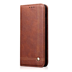 Leather Case Stands Flip Cover L07 Holder for Huawei P40 Lite Brown